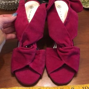 Trina Turk hot pink heels